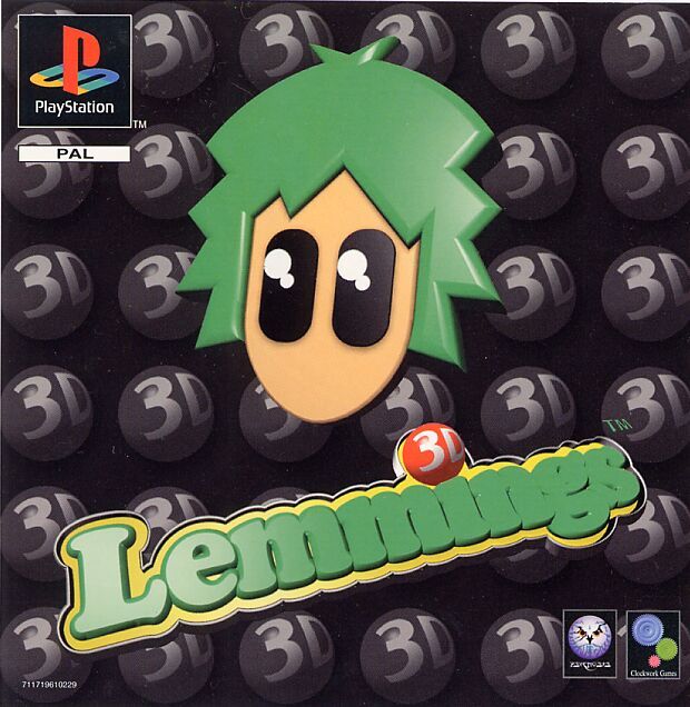 Lemmings 3D box art for Playstation